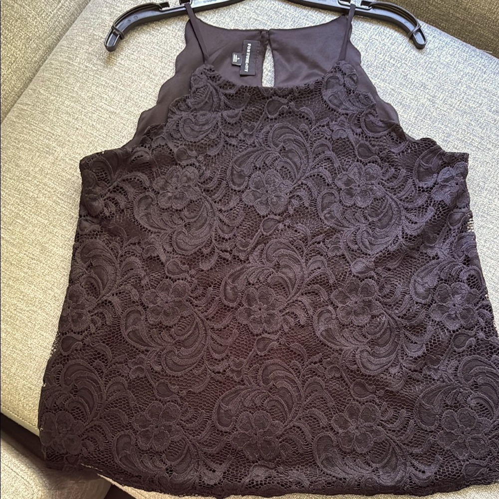 Elegant Black Lace Women's Top